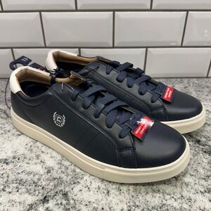 Chaps Men 13 Brighton Sneaker Navy Blue White Memory Foam Comfort Preppy Classic
